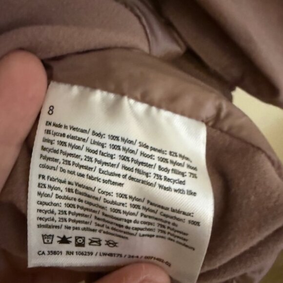 lululemon athletica mauve-brown insulated vest - Picture 5 of 5